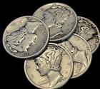 Lot Of 25 - Estate Coin Lot Mercury Silver Dimes 90  Silver Rare
