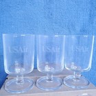 Vintage Usair Airlines 4 Ounce Wine Glasses Set Of 6 Luminarc Made In France