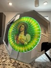 Vintage  1990s  Jesus  Psychedelic Spinning Light Up Framed Religious Kitsch