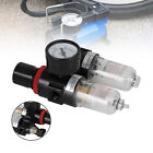 1 4  Air Pressure Regulator Compressor Oil water Separator Filter With Gauge  