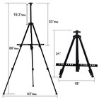64  Portable Tripod Artist Sketch Painting Easel Adjustable Drawing Stand W bag