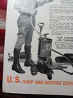 1928 Print Ad United States Air Compressor Company Auto Shop Power Greasing