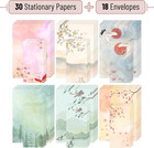 - Stationery Writing Paper Set With Envelopes  7 3  X 10 