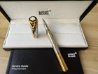 Luxurious Montb Lanc Rollerball Pen With Box without Ink silver gold Color