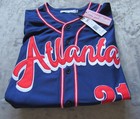 Atlanta Black Crackers  Negro League Stitched Jersey Sz  M Headgear  Nwt  125