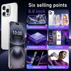 New I16 Pro Max 6 8  Hd Smartphone Global Unlocked Android 8 256gb Dual Sim Gift