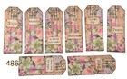 Handmade Junk Journal Tags Ephemera Scrapbook Embellishments