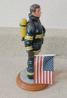Vanmark Red Hats Of Courage Commemorative Piece Wtc 9 11 01 Firefighter Figure