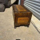 Hand Carved Camphor Chest Early - Mid 20th Century Style