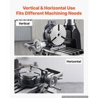 Uimoso 8-inch Horizontal And Vertical Rotary Table For Precision Milling