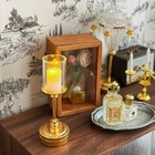 1 12 Scale Dollhouse Vintage Miniature Led Candle Table Lamp lamp Can Shine