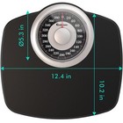 Analog Bathroom Scale 400 Lb Capacity Durable With Anti-skid Rubber Surface