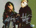 Alice Cooper   Ari Lehman Friday The 13th  jason 1  Signed 8x10 Photo Bas Wit