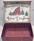 Punch Studio Christmas Decorative Storage Box W  Magnetic Lid - 14 5 X 10    X 4 5