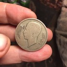 Rare  1937 Silver 50 Fils  key Date  iraq Coin 