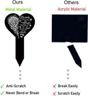 Grave Markers For Cemetery Memorial Remembrance Heart-single Side Engraved