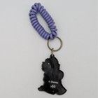 Vtg Esmeralda Disney Hunchback Of Notre Dame Rubber Pvc Keychain Purple Coil