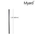 Classic 26  Round Iron Deck Balusters Heavy-duty 25-pack For Outdoor Railings