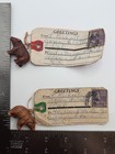 Lot Of 2 Vintage Yosemite National Park Good Luck Bear Souvenir Postcard