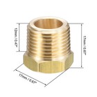 2 Pcs Brass Pipe Fitting Reducer Adapter 3 8  Bspt Male X 1 4  Npt Female