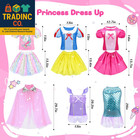 16 Pcs Princess Dress Up Clothes For Little Girl Role Play Costume Gift Set  Pri