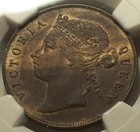 British Mauritius  1888 Victoria Five Cents  5 Cents  Ngc Ms 62  100 000 Mintage