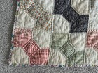 Vtg Handmade Patchwork Quilt 68x76  repairs Needed 