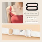 10 Sets  0 8  Coated Metal Bra Strap Adjustment Buckle Slide Ring 6 8 10 12 15mm