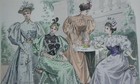 Original 1895 Antique 19th Century Fashion Print Vintage French Art Paris France