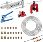 25ft 3 16  Zinc-coated Brake Line Kit  16 Fittings  2 Union And 4 Nut  Accessory