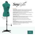 Adjustable Dress Form Mannequin For Sewing Fitting Draping Pinnable Small Medium