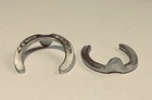 Horsing Around Traditional 1 9 Model Scale Toe Clip Draft Horse Shoes - Pewter