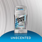 Speed Stick Power Antiperspirant Deodorant For Men  Unscented 3 Ounce  Pack Of 6