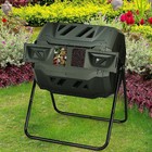 Chambers Composting Tumbler 43 Gallon Dual Outdoor Gardening Large Compost Bin
