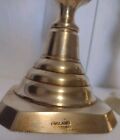Pair Of 1890s Solid Brass English Beehive Pushup Candlesticks Reg  No 223580