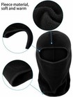 Winter Fleece Warm Balaclava Hat Motorcycle Ski Neck Face Mask Hood Cap Black