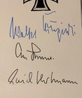 Wwii Luftwaffe Aces Signed  3  Signatures Book Plate Hartmann Galland Krupinski