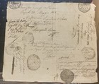 1834 Italian Passport   Multiple Seals  Foreign Visitor  Papal State  Naples