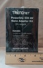 Trendnet 500mbps Compact Powerline 500 Av Adapter Kit   Tpl-406e2k   New Sealed