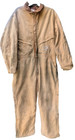 Vtg Carhartt Distressed Zip To Waist Lined Coveralls Snap On Hood Faded Workwear