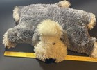Jellycat Plush Sheep Dog Pillow Floppy Grey White Apx 25    