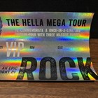 Hella Mega Tour Vip Ticket Green Day  Fall Out Boy  Weezer 2022