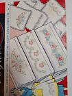 Vogart Sewing Iron Transfer Pattern 205 Vtg Floral Border Flower Linens Cases