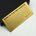 Willy Wonka Golden Ticket Gold Foil Banknote Novelty 
