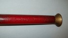 Old Antique Vtg Early 20th C Folk Art Hand Made Tin Horn Original Paint Toleware