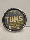 Vintage 1930s Tums For The Tummy Not Laxative Advertising Round Thermometer