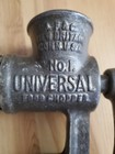 Antique Universal No1 Food Chopper Lf c Cast Iron Meat Grinder Crank Handle