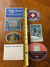 Vintage Luggage Labels Lot Of 8 Rare Genuine World Travel Hotel Stickers Tags
