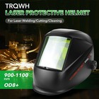 Trqwh Laser Welding Helmet Od8 190nm-450nm900nm-1100nm Large Viewing Laser