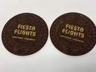 Vtg Coaster Fiesta Flights Western Airlines  3 5  Dia  Aztec Gold Drink Aviation